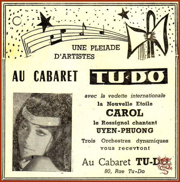 Một poster quảng cáo ca sỹ Carol và Uyên Phương của phòng trà Tự Do. Ảnh: NamRom64